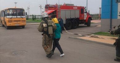 В Новоусманской школе «Эврика» состоялись пожарно-тактические учения
